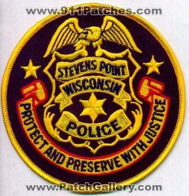 Stevens Point Police
Thanks to EmblemAndPatchSales.com for this scan.
Keywords: wisconsin