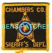 Chambers County Sheriff's Dept (Alabama)
Thanks to BensPatchCollection.com for this scan.
Keywords: sheriffs department