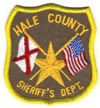 Hale County Sheriff's Dept (Alabama)
Thanks to BensPatchCollection.com for this scan.
Keywords: sheriffs department