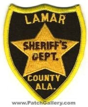 Lamar County Sheriff's Department (Alabama)
Thanks to BensPatchCollection.com for this scan.
Keywords: sheriffs dept