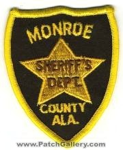 Monroe County Sheriff's Department (Alabama)
Thanks to BensPatchCollection.com for this scan.
Keywords: sheriffs dept