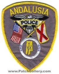 Andalusia Police (Alabama)
Thanks to BensPatchCollection.com for this scan.
