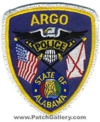 Argo Police (Alabama)
Thanks to BensPatchCollection.com for this scan.
