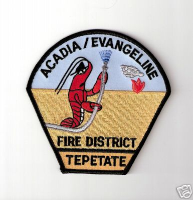 Acadia Evangeline Fire District Tepetate
Thanks to Bob Brooks for this scan.
Keywords: louisiana