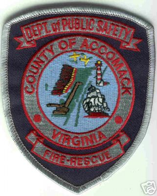 Accomack County Fire Rescue
Thanks to Brent Kimberland for this scan.
Keywords: virginia of dept department of public safety dps