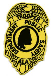 Alabama Department of Public Safety Trooper
Thanks to BensPatchCollection.com for this scan.
Keywords: police dps