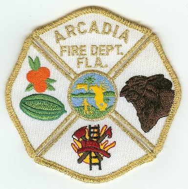 Arcadia Fire Dept
Thanks to PaulsFirePatches.com for this scan.
Keywords: florida department