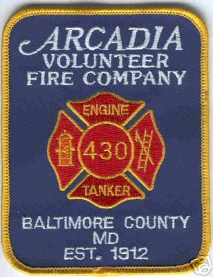 Arcadia Volunteer Fire Company
Thanks to Brent Kimberland for this scan.
County: Baltimore
Keywords: maryland engine tanker 430