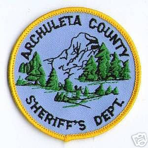Archuleta County Sheriff's Dept
Thanks to apdsgt for this scan.
Keywords: colorado sheriffs department