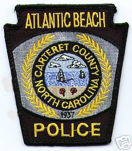 Atlantic Beach Police (North Carolina)
Thanks to apdsgt for this scan.
County: Carteret
