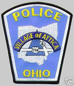 Attica Police (Ohio)
Thanks to apdsgt for this scan.
Keywords: village of