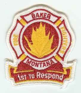 Baker Fire Fighters
Thanks to PaulsFirePatches.com for this scan.
Keywords: montana