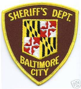 Baltimore City Sheriff's Dept (Maryland)
Thanks to apdsgt for this scan.
Keywords: sheriffs department