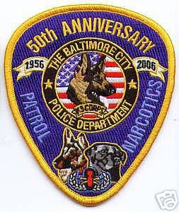 Baltimore City Police Department K-9 Narcotics Patrol 50th Anniversary
Thanks to apdsgt for this scan.
Keywords: maryland k9 the