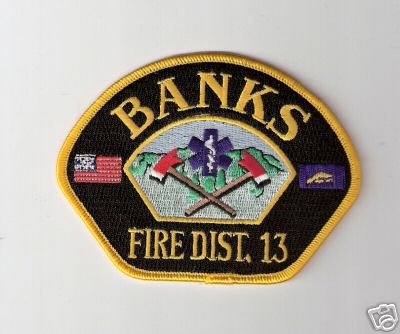 Banks Fire Dist 13
Thanks to Bob Brooks for this scan.
Keywords: oregon district