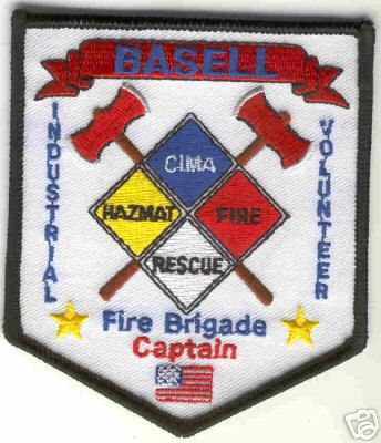 Basell Industrial Volunteer Fire Brigade Captain
Thanks to Brent Kimberland for this scan.
Keywords: texas cima hazmat haz mat rescue