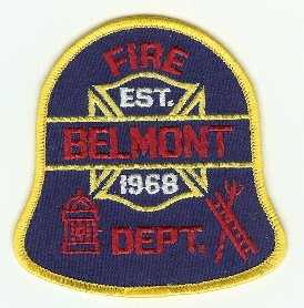 Belmont Fire Dept
Thanks to PaulsFirePatches.com for this scan.
Keywords: south carolina department