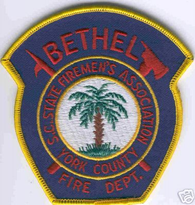 Bethel Fire Dept
Thanks to Brent Kimberland for this scan.
Keywords: south carolina department york county state firemen's firemens association