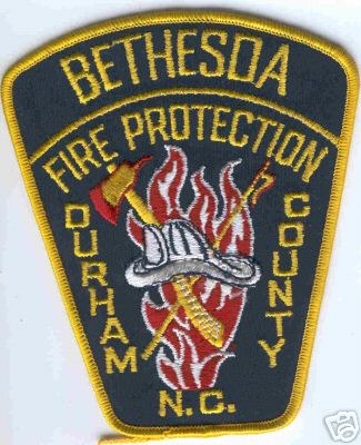 Bethesda Fire Protection
Thanks to Brent Kimberland for this scan.
Keywords: north carolina durham county