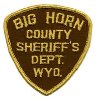 Big Horn County Sheriff's Dept (Wyoming)
Thanks to BensPatchCollection.com for this scan.
Keywords: sheriffs department