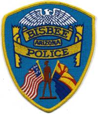 Bisbee Police (Arizona)
Thanks to BensPatchCollection.com for this scan.
