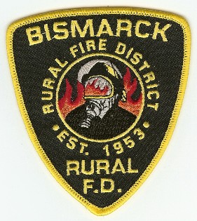 Bismarck Rural FD
Thanks to PaulsFirePatches.com for this scan.
Keywords: north dakota fire department district