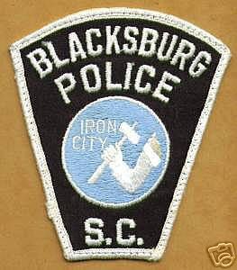 Blacksburg Police
Thanks to apdsgt for this scan.
Keywords: south carolina