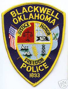 Blackwell Police (Oklahoma)
Thanks to apdsgt for this scan.
