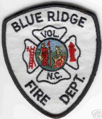 Blue Ridge Vol Fire Dept
Thanks to Brent Kimberland for this scan.
Keywords: north carolina volunteer department