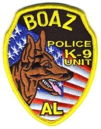 Boaz Police K-9 Unit (Alabama)
Thanks to BensPatchCollection.com for this scan.
Keywords: k9