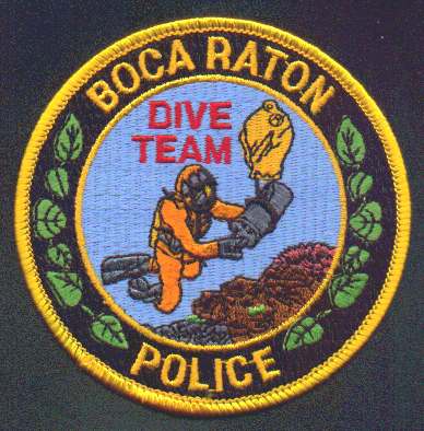 Boca Raton Police Dive Team
Thanks to EmblemAndPatchSales.com for this scan.
Keywords: florida