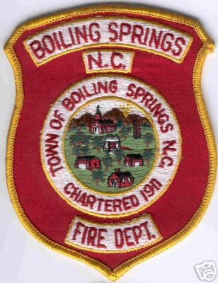 Boiling Springs Fire Dept
Thanks to Brent Kimberland for this scan.
Keywords: north carolina department town of