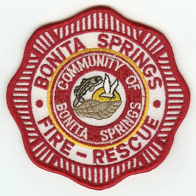 Bonita Springs Fire Rescue
Thanks to PaulsFirePatches.com for this scan.
Keywords: florida