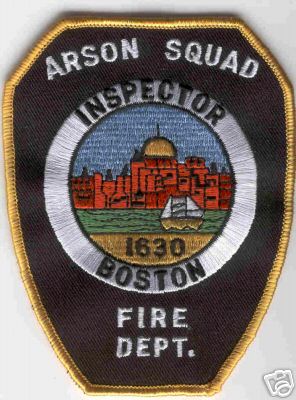 Boston Fire Arson Squad Inspector
Thanks to Brent Kimberland for this scan.
Keywords: massachusetts