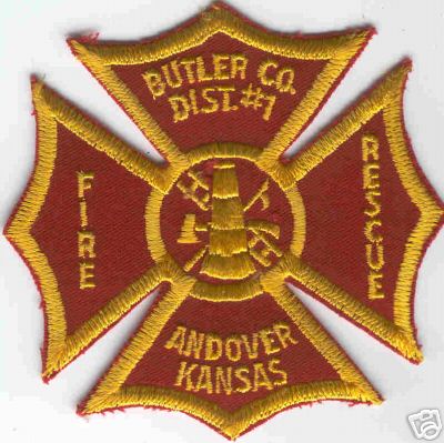 Butler Co Dist #1 Fire Rescue
Thanks to Brent Kimberland for this scan.
Keywords: kansas county district andover