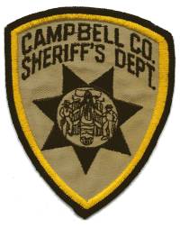 Campbell County Sheriff's Dept (Wyoming)
Thanks to BensPatchCollection.com for this scan.
Keywords: sheriffs department