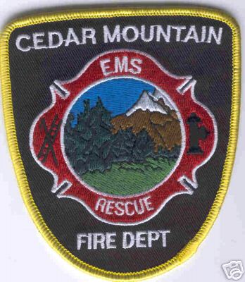Cedar Mountain Fire Dept
Thanks to Brent Kimberland for this scan.
Keywords: utah department rescue ems