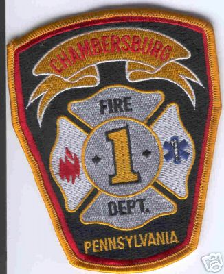 Chambersburg Fire Dept
Thanks to Brent Kimberland for this scan.
Keywords: pennsylvania department 1