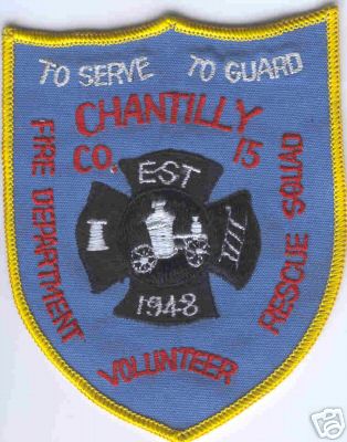 Chantilly Volunteer Fire Department Rescue Squad
Thanks to Brent Kimberland for this scan.
Keywords: virginia company 15