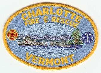 Charlotte Fire & Rescue
Thanks to PaulsFirePatches.com for this scan.
Keywords: vermont