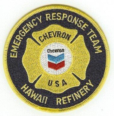 Chevron Hawaii Refinery Emergency Response Team
Thanks to PaulsFirePatches.com for this scan.
Keywords: fire