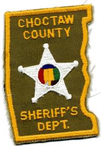 Choctaw County Sheriff's Dept (Alabama)
Thanks to BensPatchCollection.com for this scan.
Keywords: sheriffs department