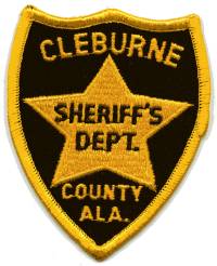 Cleburne County Sheriff's Dept (Alabama)
Thanks to BensPatchCollection.com for this scan.
Keywords: sheriffs department