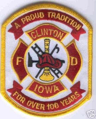 Clinton FD
Thanks to Brent Kimberland for this scan.
Keywords: iowa fire department