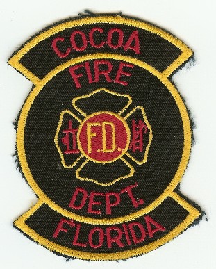 Cocoa Fire Dept
Thanks to PaulsFirePatches.com for this scan.
Keywords: florida department