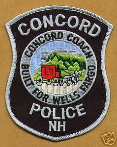 Concord Police (New Hampshire)
Thanks to apdsgt for this scan.
