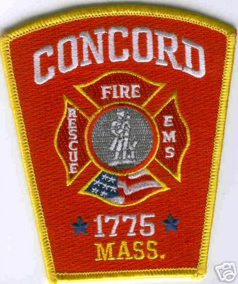 Concord Fire Rescue EMS
Thanks to Brent Kimberland for this scan.
Keywords: massachusetts