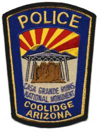 Coolidge Police (Arizona)
Thanks to BensPatchCollection.com for this scan.
