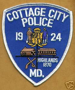 Cottage City Police (Maryland)
Thanks to apdsgt for this scan.
