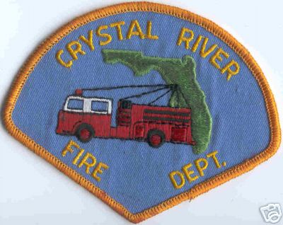 Crystal River Fire Dept
Thanks to Brent Kimberland for this scan.
Keywords: florida department